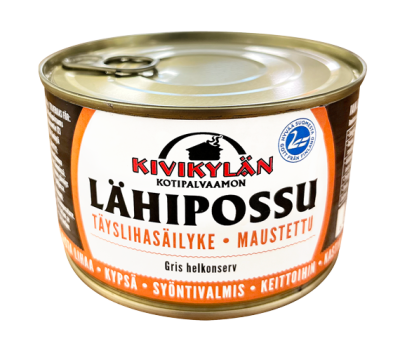 Kivikylän lähipossun maustettu täsylihasäilyke